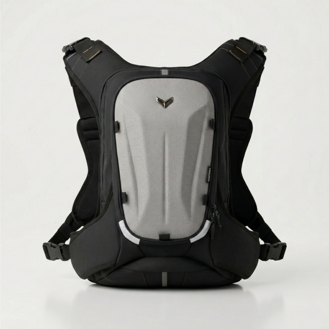 Vantora Prime 25L Backpack with 2L Hydration Bladder – Adventure and Motorcycle Backpack with Hydration System