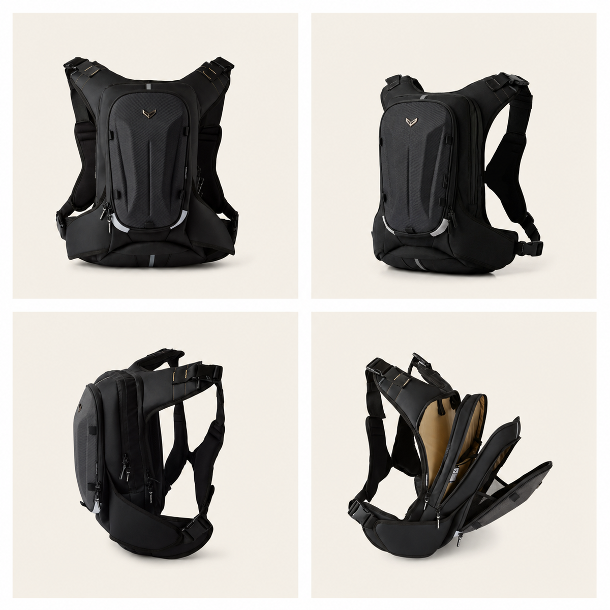 Vantora Prime 25L Backpack with 2L Hydration Bladder – Adventure and Motorcycle Backpack with Hydration System