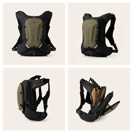 Vantora Prime 25L Backpack with 2L Hydration Bladder – Adventure and Motorcycle Backpack with Hydration System
