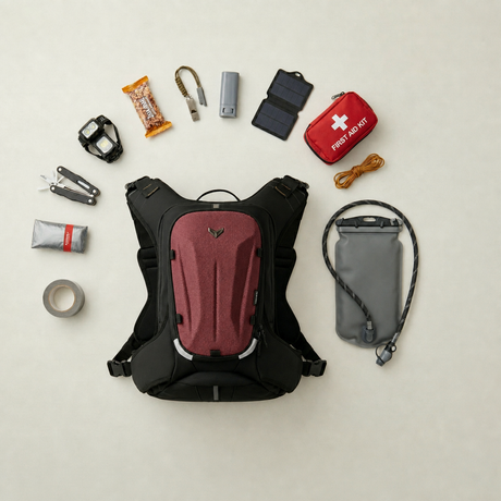 Vantora Prime 25L Backpack with 2L Hydration Bladder – Adventure and Motorcycle Backpack with Hydration System