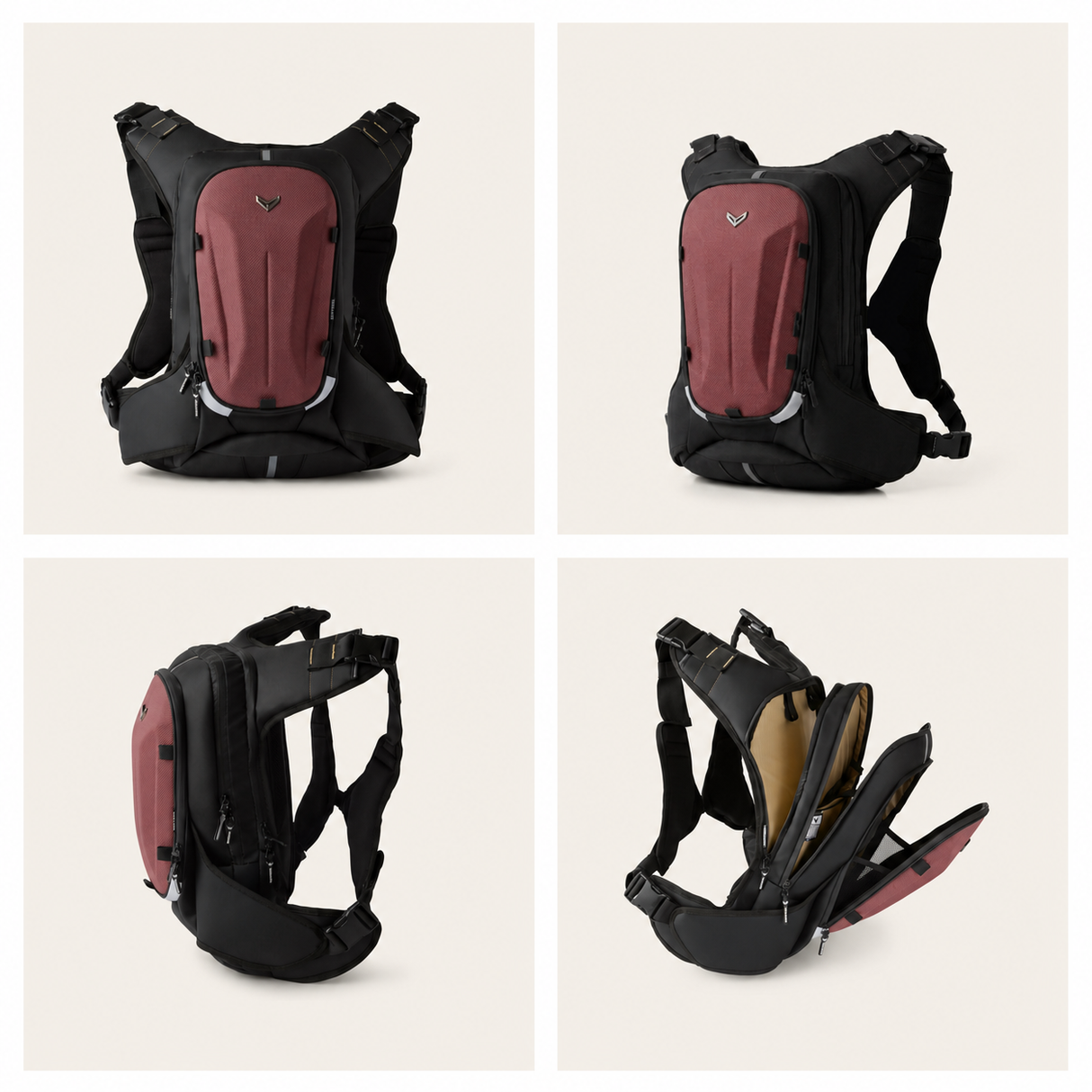 Vantora Prime 25L Backpack with 2L Hydration Bladder – Adventure and Motorcycle Backpack with Hydration System