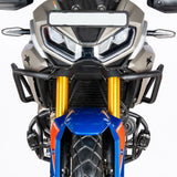 Auto Engina Crash Guard for TVS Apache RTX 300 Tank and Engine Guard with Polyamide Sliders Textured Black