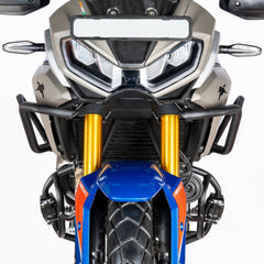 Auto Engina Crash Guard for TVS Apache RTX 300 Tank and Engine Guard with Polyamide Sliders Textured Black