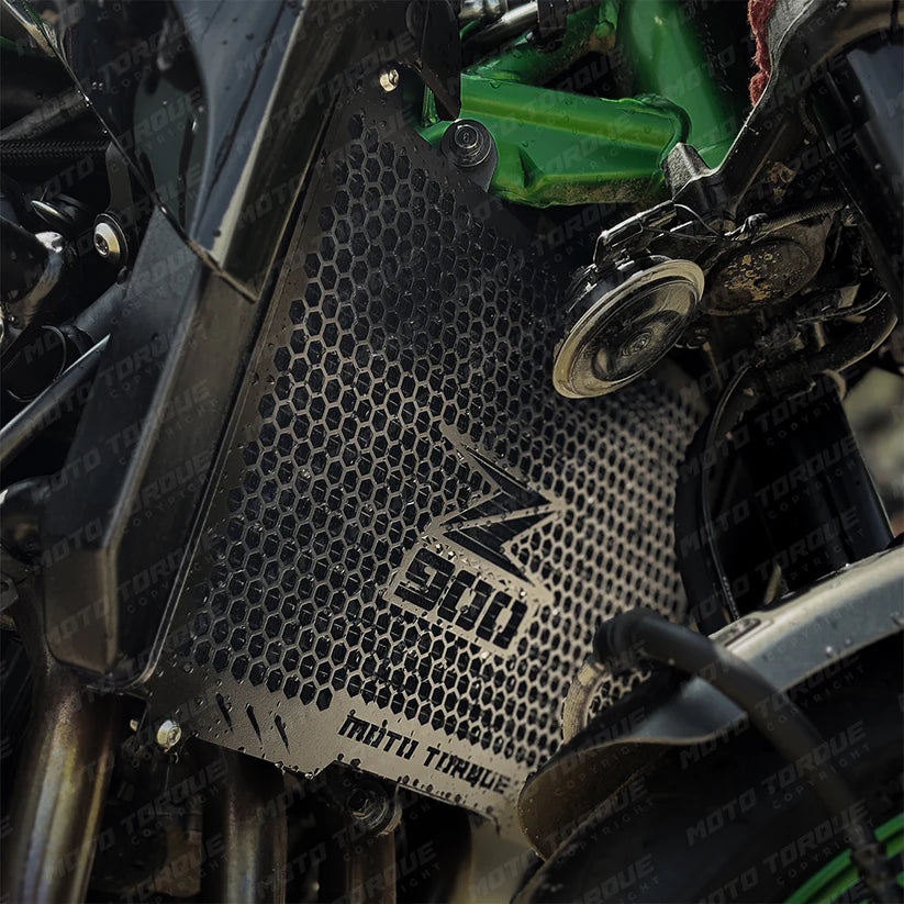 Moto Torque Mild Steel Radiator Guard for Kawasaki Z900