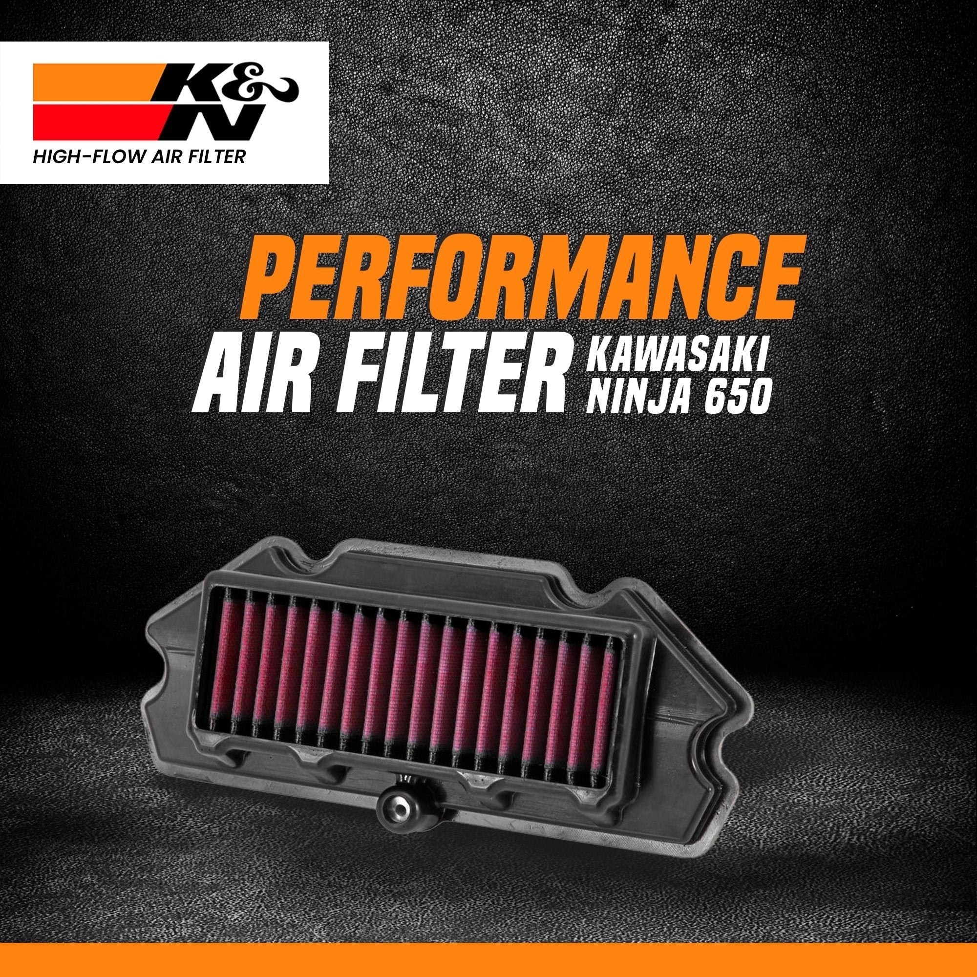 K&N air filter Kawasaki Ninja 650 pre 2014 performance upgrade