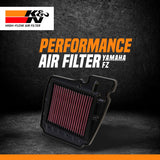K&N Replacement Air Filter Yamaha FZ16 153CC 2008-2011 - YA-1611 - K&N Filters
