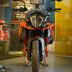 Hyperrider Radiator Guard for KTM Adventure 250 390 390 S 390 X Black Orange