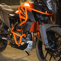 Hyperrider Radiator Guard for KTM Adventure 250 390 390 S 390 X Black Orange