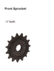 Brass Chain and Sprocket Kit HXRC 385NF for KTM 390 Adventure motorcycle