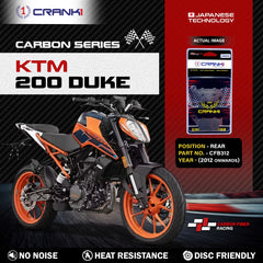 CRANK1 CFB312 Carbon Rear Brake Pads for KTM 200 Duke