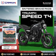 Legundary Custom CRANK1 CB902 Sintered Front Brake Pads for Triumph Speed T4 High Performance Motorcycle Brake Pads