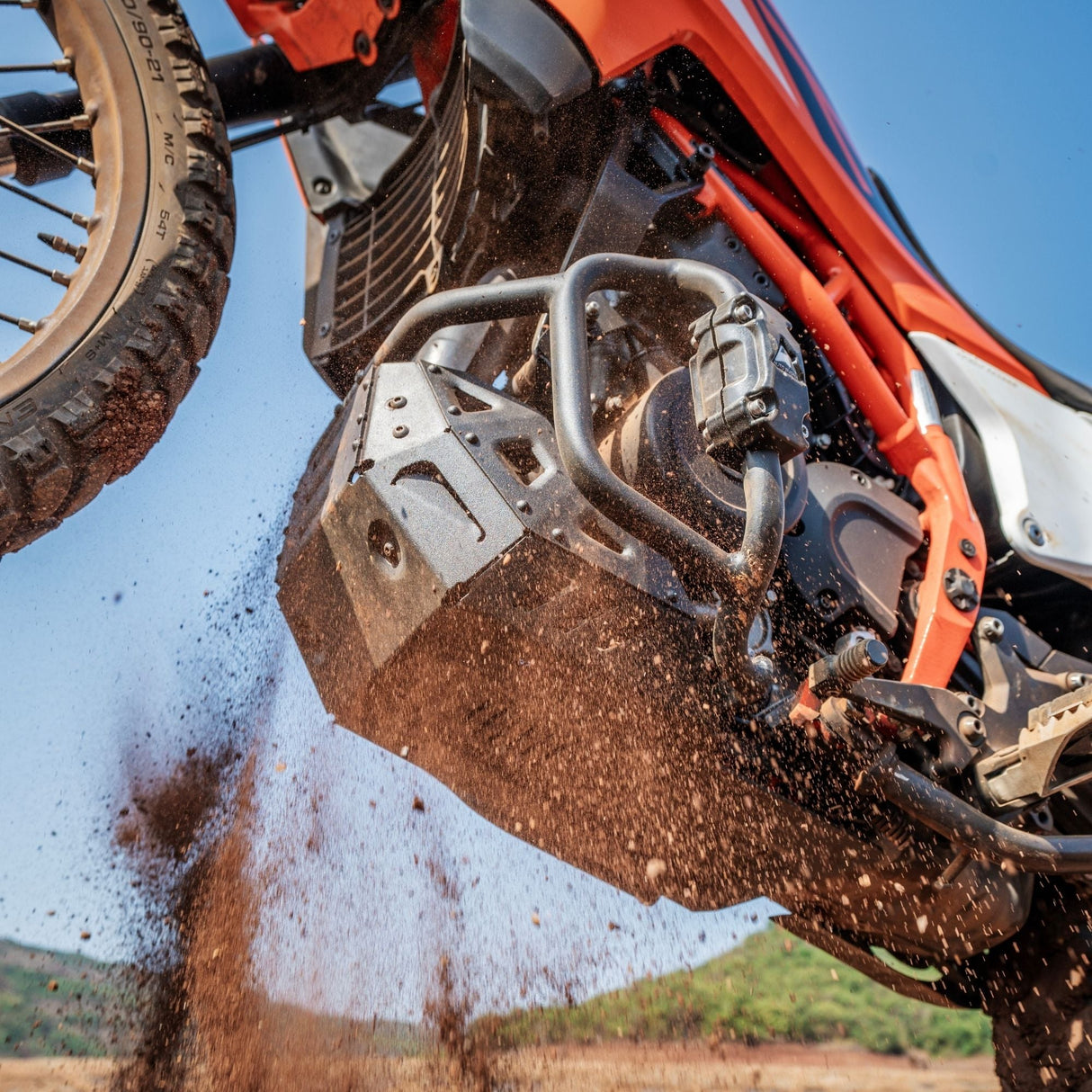Auto Engina Bash Plate for 2026 KTM 390 Enduro R – 3.5mm Aluminium Skid Plate and Underbody Protection Guard