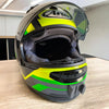 Arai Corsair-X RX-7V RX-7X RX-7 EVO helmet chin mount installed for GoPro POV motovlogging and racing camera setup by Moto Vibe India with strong 3M adhesive mount