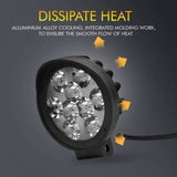 HJG Projector Angel Eyes LED Fog Light For Bike Universal For All Bike (Blue Angel Eyes, 1pc)