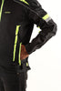 Lone Ranger Women Addon Pro Black Neon Green Level 2 Armored Motorcycle Riding Jacket