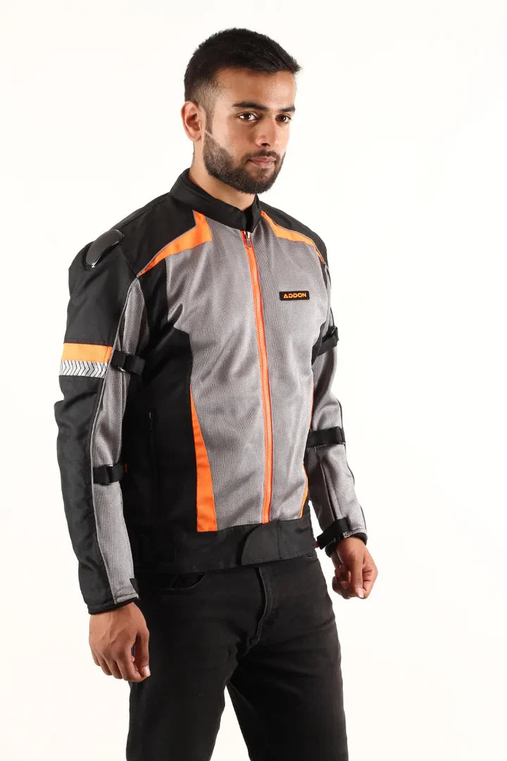 Lone Ranger Addon Pro Max black orange riding jacket
