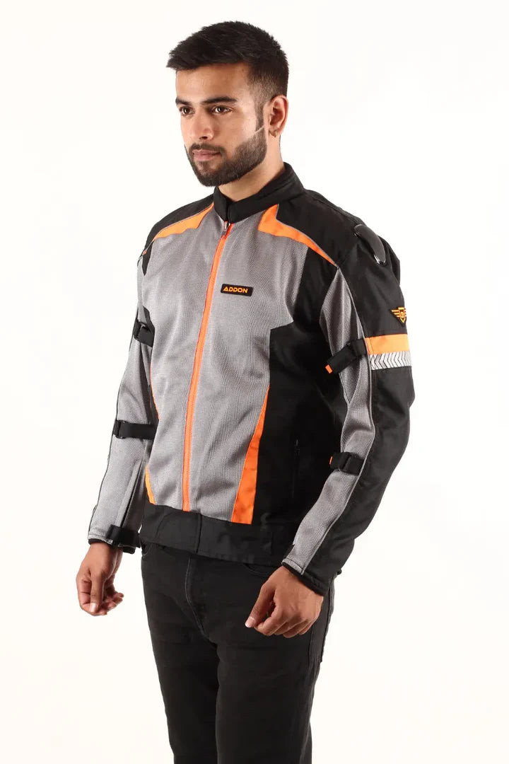 Lone Ranger Addon Pro Max black orange riding jacket
