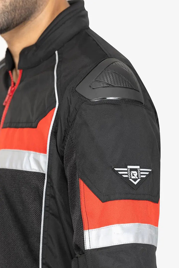 Lone Ranger Advento V2 riding jacket black red
