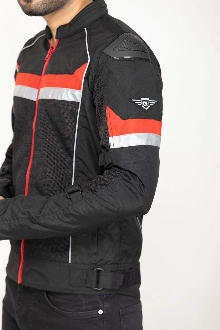 Lone Ranger Advento V2 riding jacket black red

