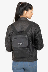 Lone Ranger Noir Women Faux Leather Stylish Backpack