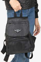 Lone Ranger Noir Women Faux Leather Stylish Backpack