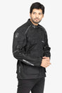 Lone Ranger Wayfarer Black Cordura Touring Motorcycle Riding Jacket with Level 2 Armor