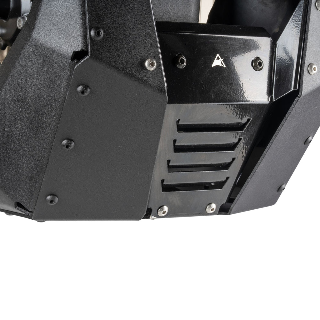 Auto Engina Bash Plate for TVS Apache RTX 300 2.5mm Aluminium Skid Plate Textured Black
