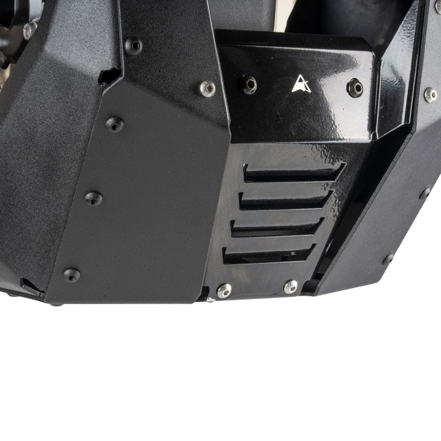 Auto Engina Bash Plate for TVS Apache RTX 300 2.5mm Aluminium Skid Plate Textured Black