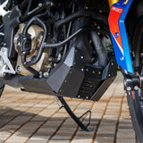 Auto Engina Bash Plate for TVS Apache RTX 300 2.5mm Aluminium Skid Plate Textured Black
