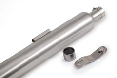 Powerage Brushed Steel Long Slip-On Exhaust for Royal Enfield 350 500 Stainless Steel Performance Exhaust