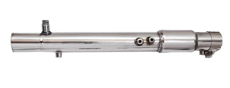 Motowings Magnetor steel polish exhaust Royal Enfield Meteor 350 Classic 350 Reborn J platform slip on exhaust