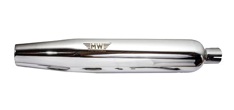 Motowings Magnetor steel polish exhaust Royal Enfield Meteor 350 Classic 350 Reborn J platform slip on exhaust