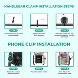 Simtac MHC3-PRO Super Grip motorcycle mobile holder with QC 3.0 USB-A charger