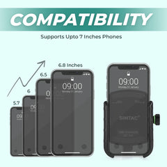 Simtac MHC3 Super Grip motorcycle mobile holder with QC 3.0 charger