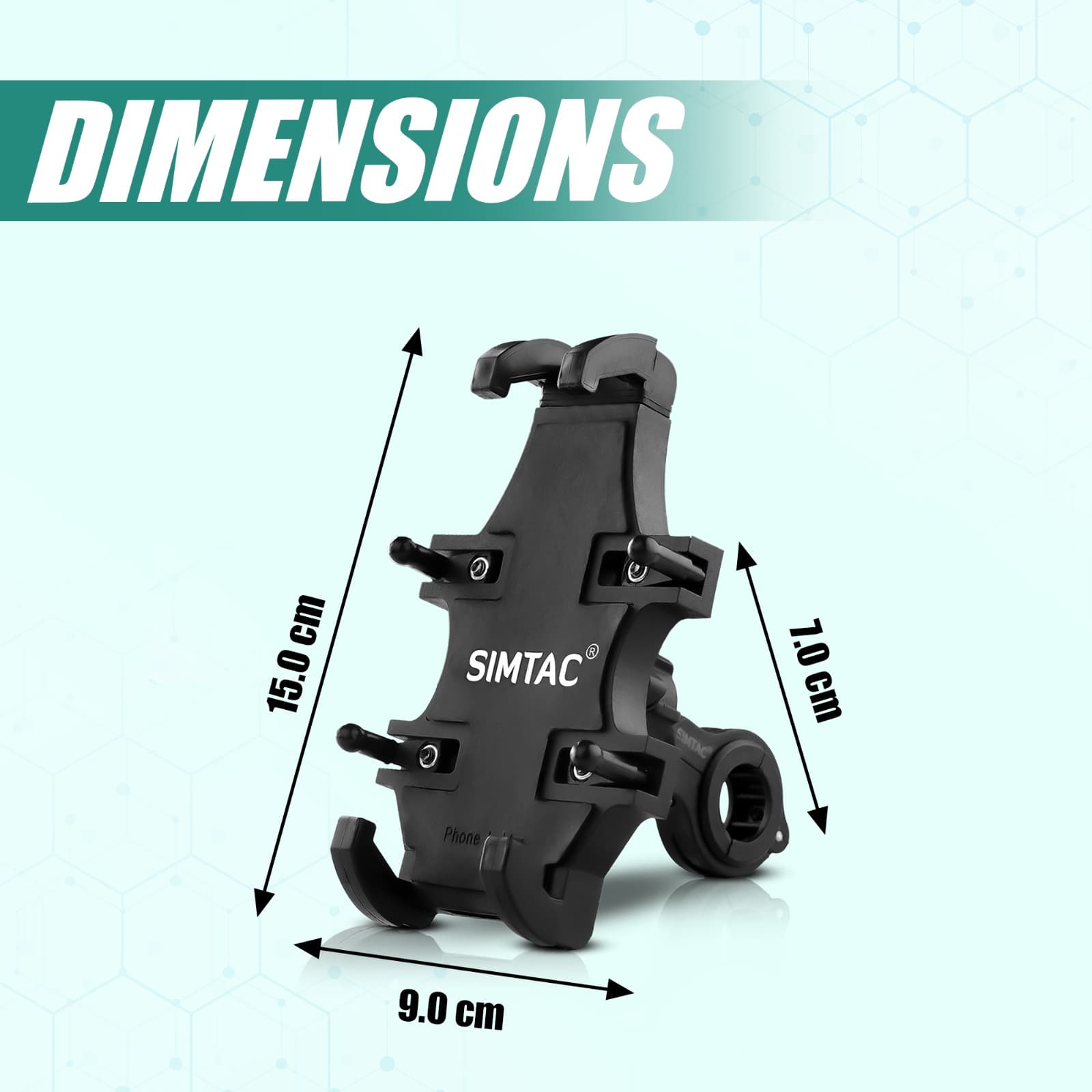Simtac MH02 spider grip bike mobile holder