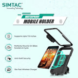 Simtac MHWPWC-15C waterproof wireless charging bike mobile holder