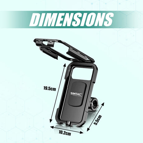 Simtac MHWPWC-15C waterproof wireless charging bike mobile holder