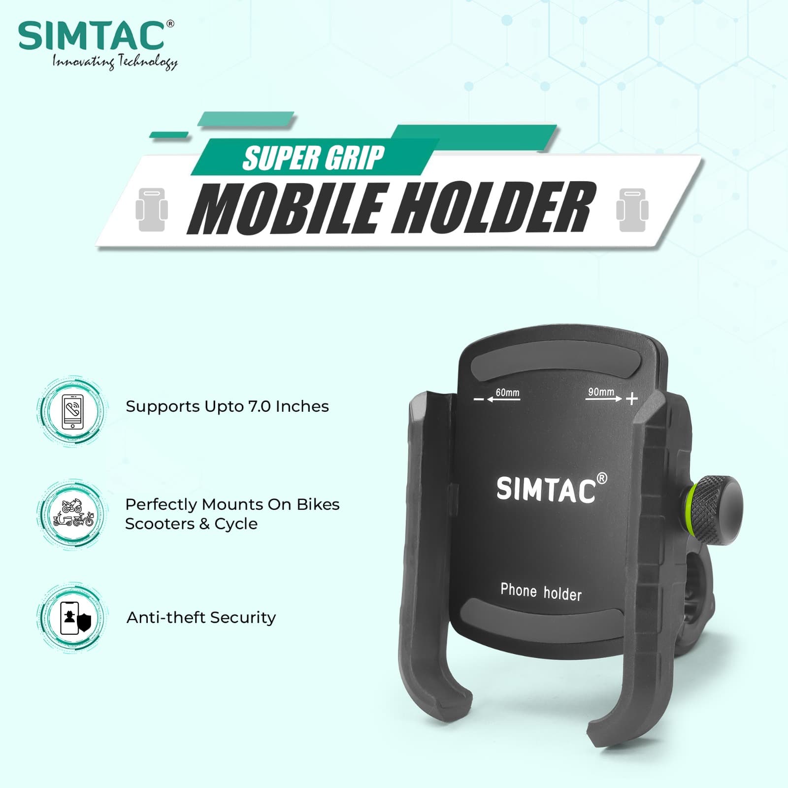 Simtac MH01 super grip bike mobile holder