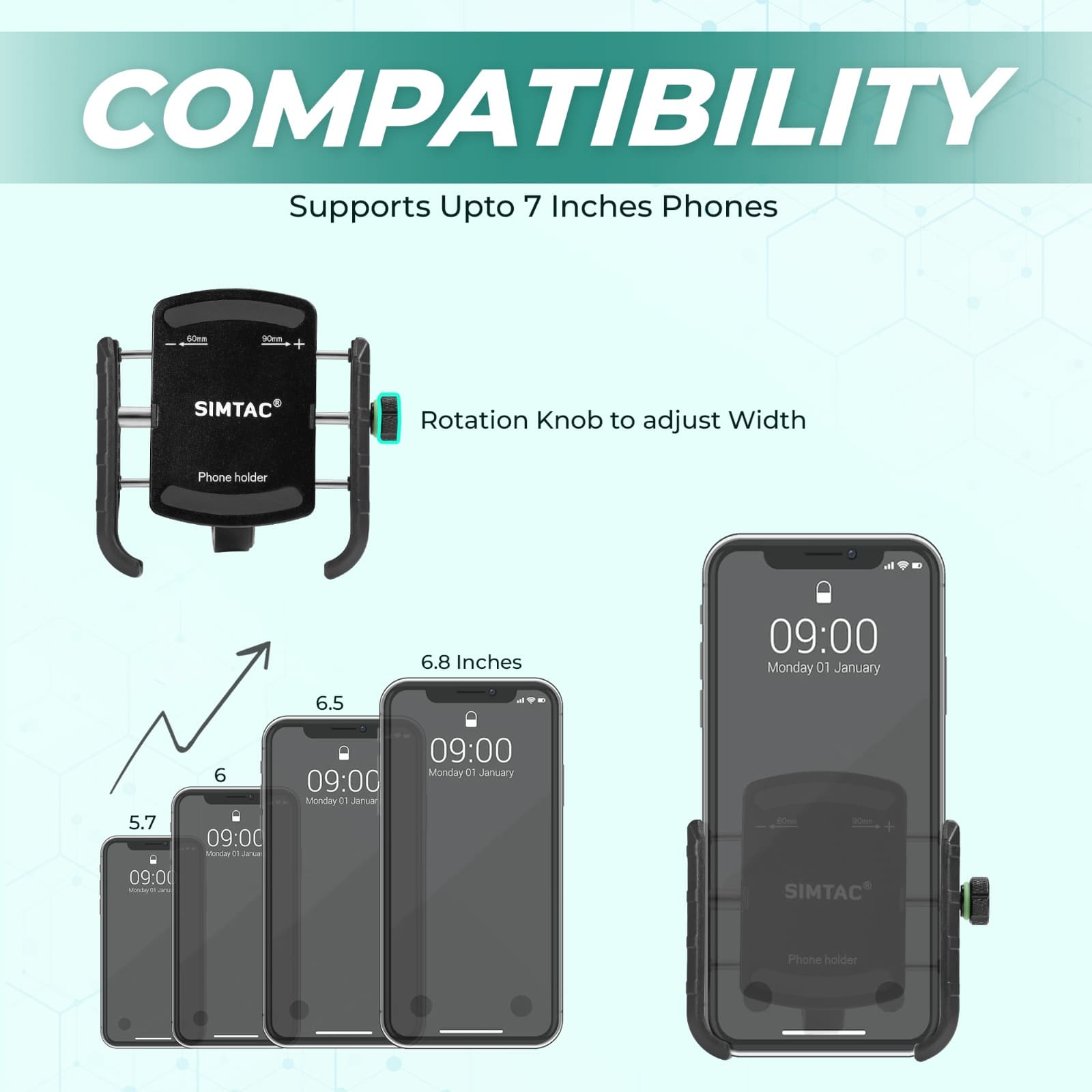 Simtac MH01 super grip bike mobile holder