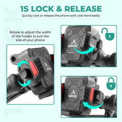 Simtac SQL2-PRO quick lock super grip pro bike mobile holder