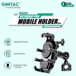 Simtac MH03-PRO Octo Grip motorcycle mobile holder with vibration damper