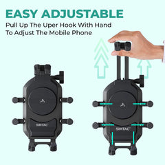 Simtac MH03-PRO Octo Grip motorcycle mobile holder with vibration damper