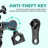 Simtac MH03-PRO Octo Grip motorcycle mobile holder with vibration damper