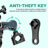 Simtac MH03-PRO Octo Grip motorcycle mobile holder with vibration damper