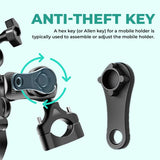 Simtac MH03WC-PRO Octo Grip wireless charging motorcycle mobile holder
