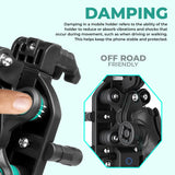 Simtac MH03WC-PRO Octo Grip wireless charging motorcycle mobile holder