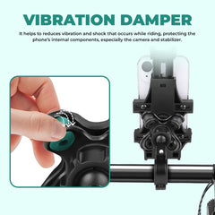 Simtac MH02-PRO Spider Grip motorcycle mobile holder with vibration damper