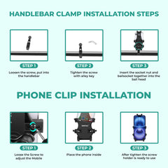 Simtac MH02-PRO Spider Grip motorcycle mobile holder with vibration damper