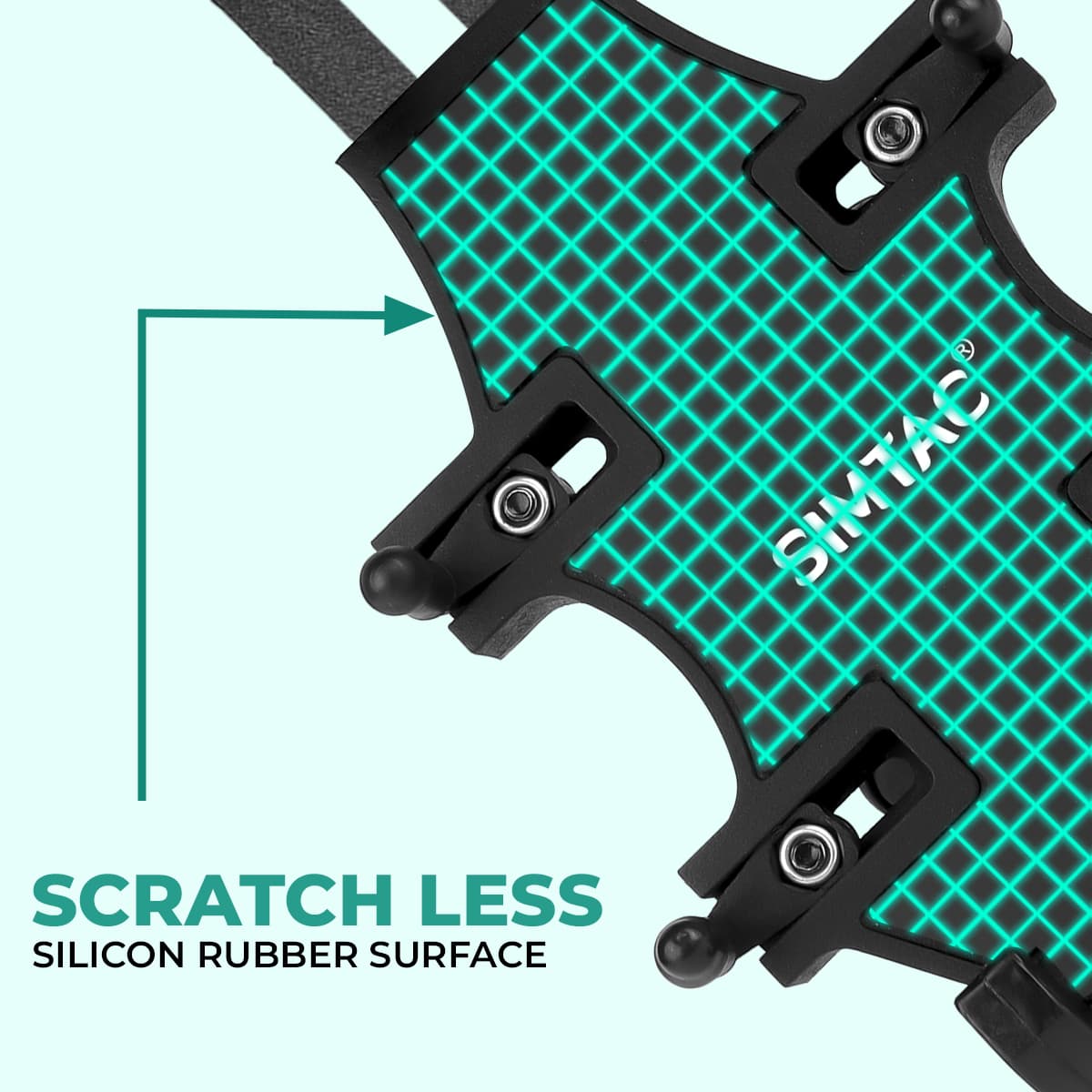 Simtac MH02-PRO Spider Grip motorcycle mobile holder with vibration damper