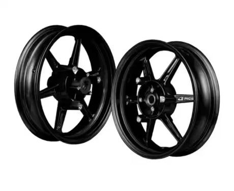RCB SP800 alloy sport rim for Yamaha Aerox 155, part number 01S0491, featuring a sporty spoke design and available colour options including Black and Gold.

